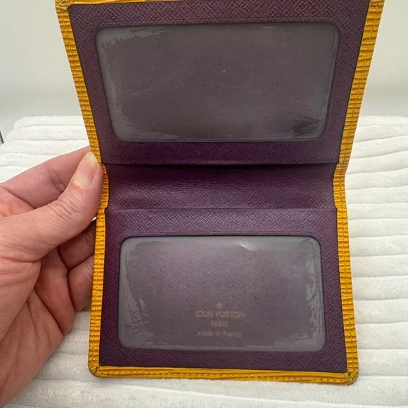 LOUIS VUITTON Card Holder M63209 Yellow - Picture 2 of 7
